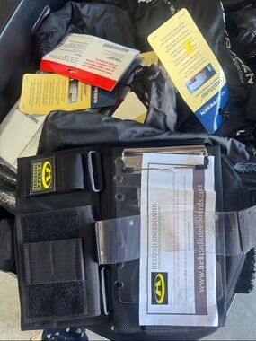 Helipad Black Tactical Kneeboard with Clipboard